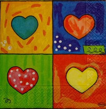 139 Heart / Hearts - 3-ply - Duni